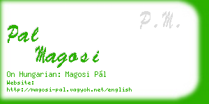 pal magosi business card