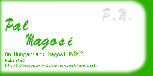 pal magosi business card